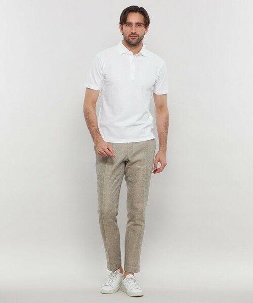 MACKINTOSH LONDON(MENS) / マッキントッシュ ロンドン 　メンズ カットソー | 【WEB・一部店舗限定】ハニカムマイクロボーダーポロシャツ | 詳細1