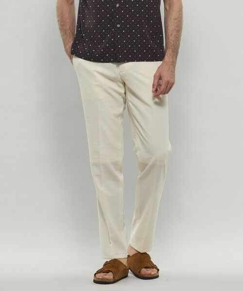 MACKINTOSH LONDON(MENS) / マッキントッシュ ロンドン メンズ その他パンツ | 【WEB・一部店舗限定】強撚ポリエステルサッカーパンツ(オフホワイト)