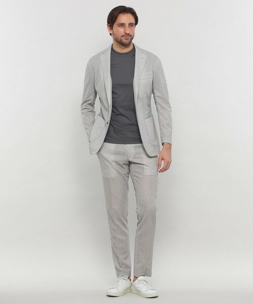 MACKINTOSH LONDON(MENS) / マッキントッシュ ロンドン 　メンズ その他パンツ | 【WEB・一部店舗限定】【BREASY JACKET】メランジメッシュセットアップパンツ | 詳細1