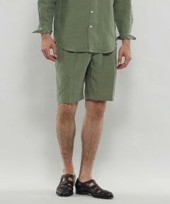 MACKINTOSH LONDON(MENS) / マッキントッシュ ロンドン 　メンズ その他パンツ | 【LEON掲載】ハイカウントリネンショートパンツ