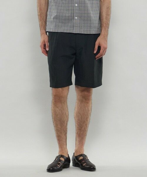 MACKINTOSH LONDON(MENS)/マッキントッシュ ロンドン メンズ ハイカウントリネンショートパンツ ブラック 86 MACKINTOSH LONDON(MENS)/マッキントッシュ ロンドン メンズ ハイカウントリネンショートパンツ ブラック 86