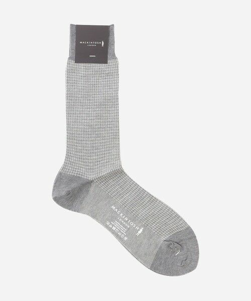 MACKINTOSH LONDON(MENS)/マッキントッシュ ロンドン メンズ ハウンドトゥースソックス グレー系1 X MACKINTOSH LONDON(MENS)/マッキントッシュ ロンドン メンズ ハウンドトゥースソックス グレー系1 X