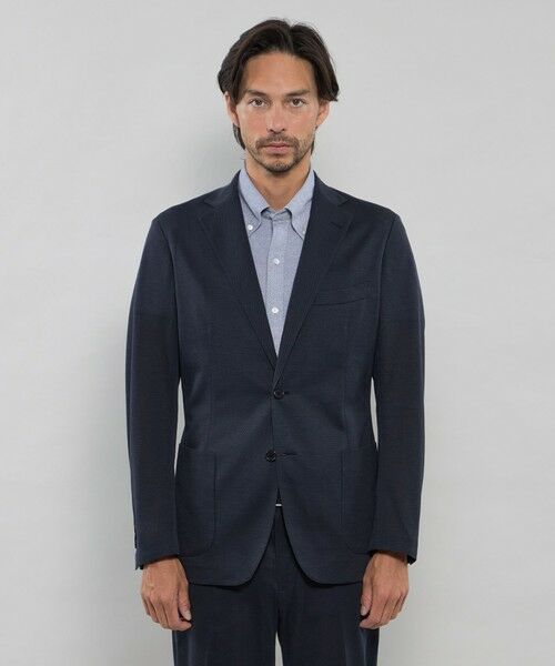 MACKINTOSH LONDON(MENS) / マッキントッシュ ロンドン メンズ ノーカラージャケット | 【FLEX JERSEY】ハイツイストジャージージャケット | 詳細3