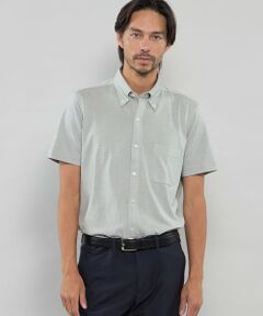 MACKINTOSH LONDON(MENS) / マッキントッシュ ロンドン 　メンズ シャツ・ブラウス | 【FLEX JERSEY】交編鹿の子ジャージー半袖シャツ