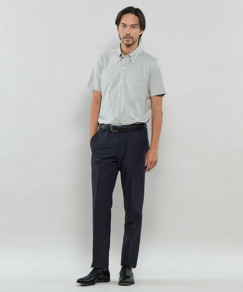 MACKINTOSH LONDON(MENS) / マッキントッシュ ロンドン 　メンズ シャツ・ブラウス | 【FLEX JERSEY】交編鹿の子ジャージー半袖シャツ | 詳細1