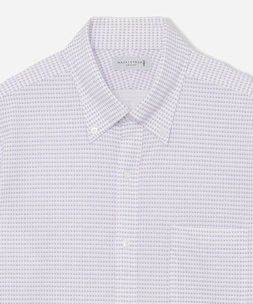 MACKINTOSH LONDON(MENS) / マッキントッシュ ロンドン 　メンズ シャツ・ブラウス | 【FLEX JERSEY】ジオメトリックジャージー半袖シャツ | 詳細5