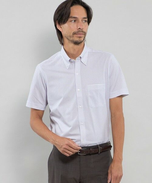 MACKINTOSH LONDON(MENS)/マッキントッシュ ロンドン メンズ 【FLEX JERSEY】ジオメトリックジャージー半袖シャツ パープル4 LL MACKINTOSH LONDON(MENS)/マッキントッシュ ロンドン メンズ 【FLEX JERSEY】ジオメトリックジャージー半袖シャツ パープル4 LL