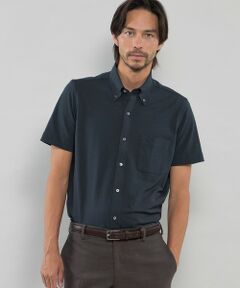 MACKINTOSH LONDON(MENS) / マッキントッシュ ロンドン 　メンズ シャツ・ブラウス | 【FLEX JERSEY】シアサッカーストライプジャージー半袖シャツ