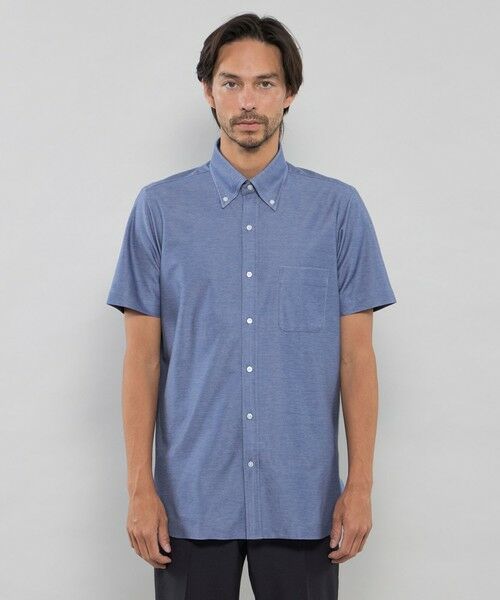 MACKINTOSH LONDON(MENS) / マッキントッシュ ロンドン メンズ シャツ・ブラウス | 【WEB・一部店舗限定】デニムライクジャージー半袖シャツ | 詳細4