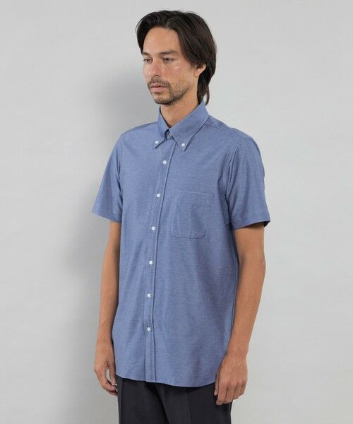 MACKINTOSH LONDON(MENS) / マッキントッシュ ロンドン メンズ シャツ・ブラウス | 【WEB・一部店舗限定】デニムライクジャージー半袖シャツ | 詳細5