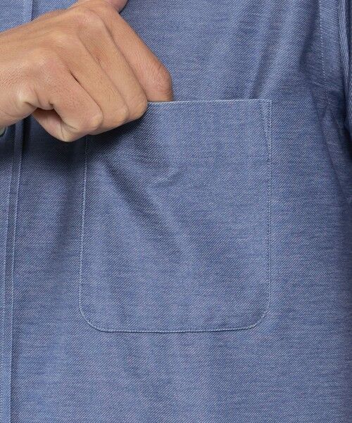 MACKINTOSH LONDON(MENS) / マッキントッシュ ロンドン メンズ シャツ・ブラウス | 【WEB・一部店舗限定】デニムライクジャージー半袖シャツ | 詳細7