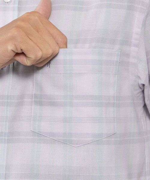 MACKINTOSH LONDON(MENS) / マッキントッシュ ロンドン メンズ シャツ・ブラウス | パナマチェック半袖ボタンダウンシャツ | 詳細7