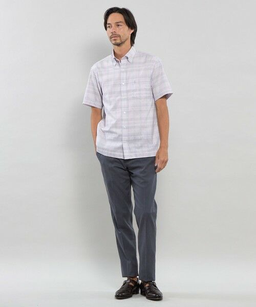 MACKINTOSH LONDON(MENS) / マッキントッシュ ロンドン メンズ シャツ・ブラウス | パナマチェック半袖ボタンダウンシャツ | 詳細1