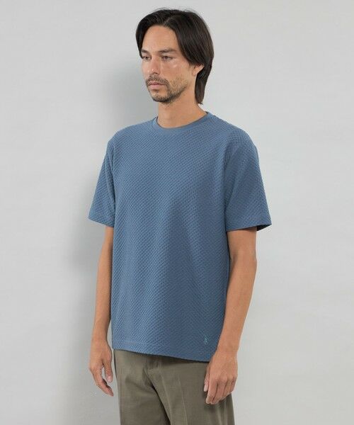 MACKINTOSH LONDON(MENS) / マッキントッシュ ロンドン 　メンズ カットソー | シャーリングジャカードTシャツ | 詳細7