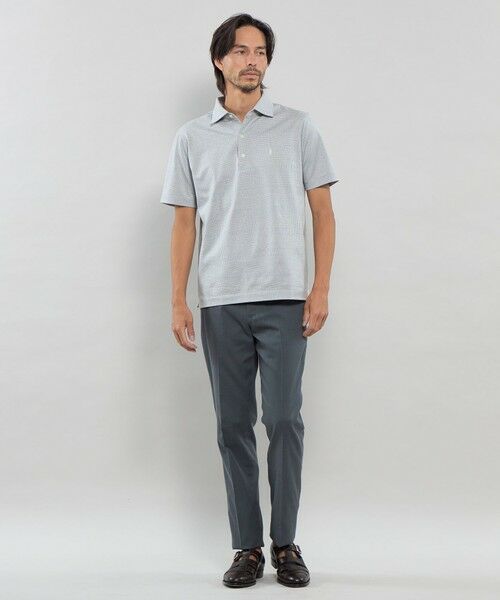 MACKINTOSH LONDON(MENS) / マッキントッシュ ロンドン メンズ カットソー | ジャカードグレンチェック ブライトンポロシャツ | 詳細1