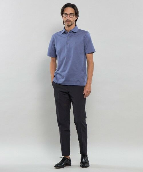 MACKINTOSH LONDON(MENS) / マッキントッシュ ロンドン メンズ カットソー | ジャカードグレンチェック ブライトンポロシャツ | 詳細2