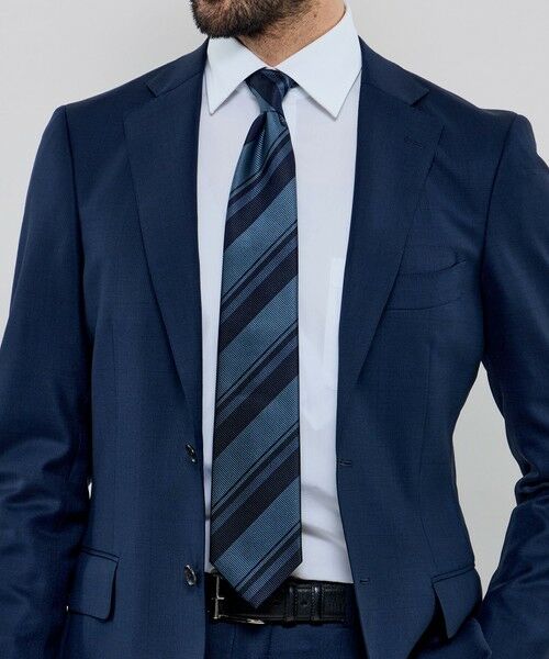 MACKINTOSH LONDON(MENS) / マッキントッシュ ロンドン 　メンズ ネクタイ | レップオルタネイトストライプネクタイ | 詳細1