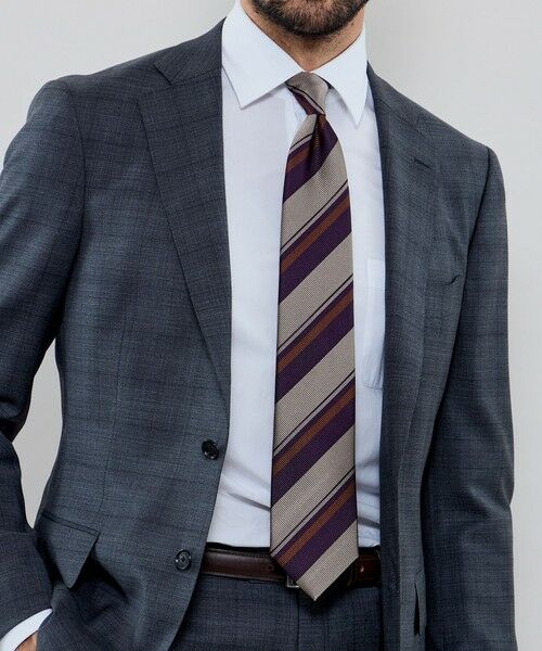 MACKINTOSH LONDON(MENS) / マッキントッシュ ロンドン 　メンズ ネクタイ | レップオルタネイトストライプネクタイ | 詳細2