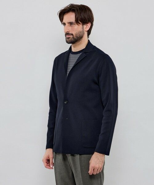 MACKINTOSH LONDON(MENS) / マッキントッシュ ロンドン 　メンズ ノーカラージャケット | ミラノリブニットジャケット | 詳細4