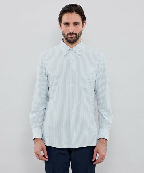 MACKINTOSH LONDON(MENS) / マッキントッシュ ロンドン メンズ シャツ・ブラウス | 【FLEX JERSEY】カラードストライプジャージーシャツ | 詳細4