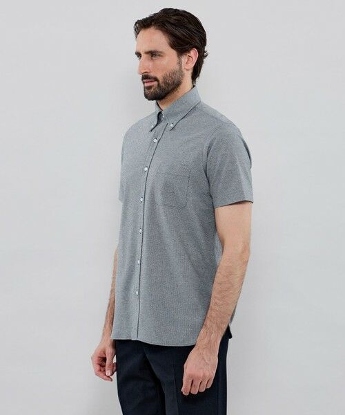 MACKINTOSH LONDON(MENS) / マッキントッシュ ロンドン 　メンズ シャツ・ブラウス | 【FLEX JERSEY】ハニカムメッシュジャージー半袖シャツ | 詳細4