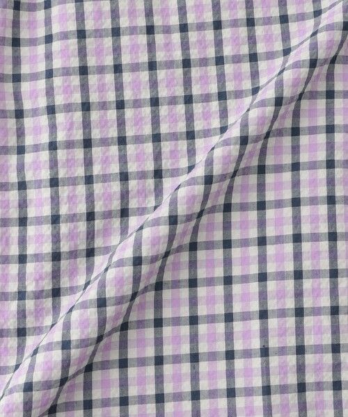 MACKINTOSH LONDON(MENS) / マッキントッシュ ロンドン 　メンズ シャツ・ブラウス | シアサッカーリネンギンガム 半袖ボタンダウンシャツ | 詳細12