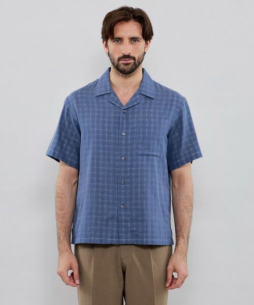 MACKINTOSH LONDON(MENS) / マッキントッシュ ロンドン 　メンズ シャツ・ブラウス | ダブルガーゼチェックオープンカラーシャツ | 詳細3