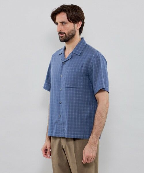 MACKINTOSH LONDON(MENS) / マッキントッシュ ロンドン 　メンズ シャツ・ブラウス | ダブルガーゼチェックオープンカラーシャツ | 詳細4