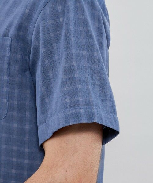 MACKINTOSH LONDON(MENS) / マッキントッシュ ロンドン 　メンズ シャツ・ブラウス | ダブルガーゼチェックオープンカラーシャツ | 詳細6