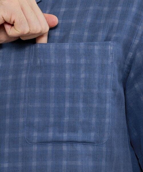 MACKINTOSH LONDON(MENS) / マッキントッシュ ロンドン 　メンズ シャツ・ブラウス | ダブルガーゼチェックオープンカラーシャツ | 詳細7