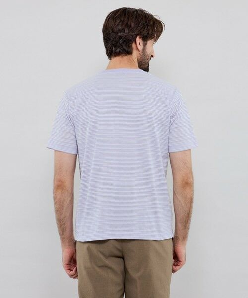 MACKINTOSH LONDON(MENS) / マッキントッシュ ロンドン 　メンズ カットソー | マイクロリンクスボーダー半袖Tシャツ | 詳細6