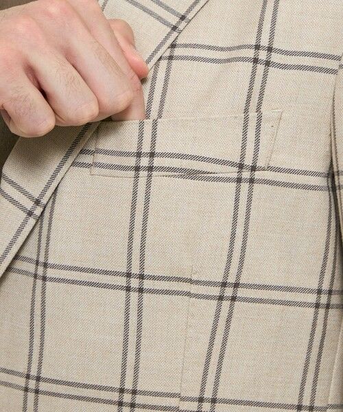 MACKINTOSH LONDON(MENS) / マッキントッシュ ロンドン 　メンズ ノーカラージャケット | ウールチェックジャケット | 詳細6