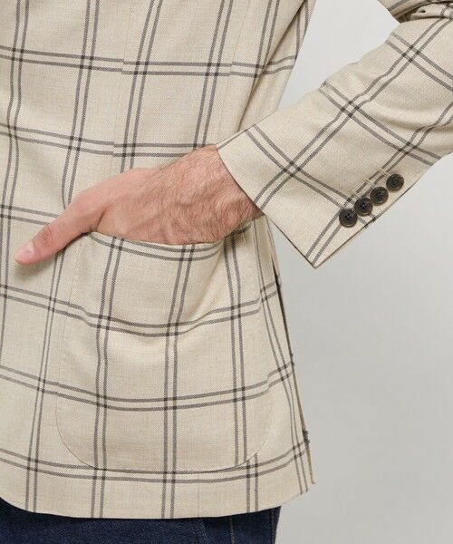 MACKINTOSH LONDON(MENS) / マッキントッシュ ロンドン 　メンズ ノーカラージャケット | ウールチェックジャケット | 詳細7