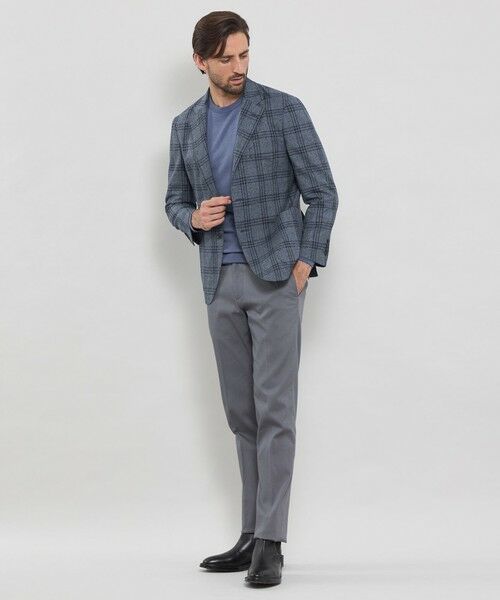 MACKINTOSH LONDON(MENS) / マッキントッシュ ロンドン 　メンズ ノーカラージャケット | ウールチェックジャケット | 詳細1