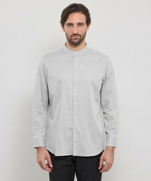 MACKINTOSH LONDON(MENS) / マッキントッシュ ロンドン メンズ シャツ・ブラウス | 小紋ジャカードバンドカラーシャツ | 詳細3