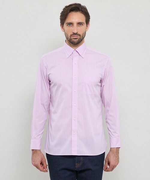 MACKINTOSH LONDON(MENS) / マッキントッシュ ロンドン メンズ シャツ・ブラウス | ストレッチタイプライターストライプボタンダウンシャツ | 詳細4