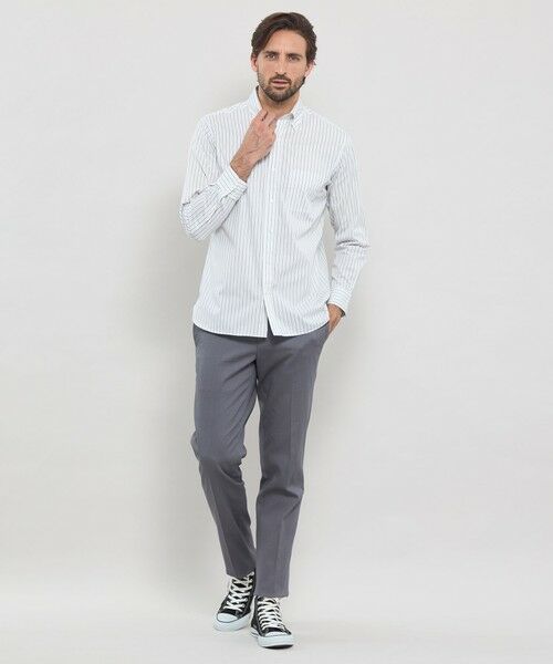 MACKINTOSH LONDON(MENS) / マッキントッシュ ロンドン メンズ シャツ・ブラウス | ストレッチタイプライターストライプボタンダウンシャツ | 詳細1