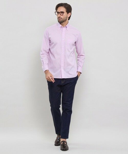 MACKINTOSH LONDON(MENS) / マッキントッシュ ロンドン メンズ シャツ・ブラウス | ストレッチタイプライターストライプボタンダウンシャツ | 詳細2