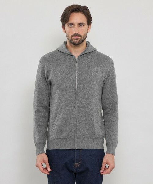 MACKINTOSH LONDON(MENS) / マッキントッシュ ロンドン 　メンズ ニット・セーター | ダブルフェイスジップアップパーカー | 詳細3