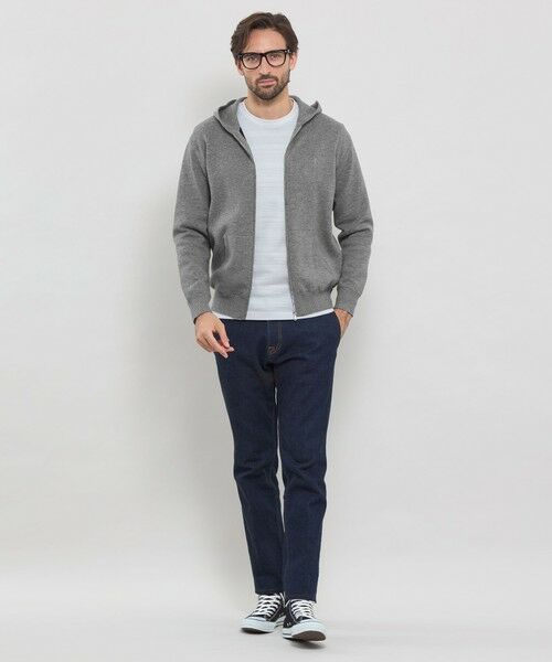 MACKINTOSH LONDON(MENS) / マッキントッシュ ロンドン 　メンズ ニット・セーター | ダブルフェイスジップアップパーカー | 詳細1