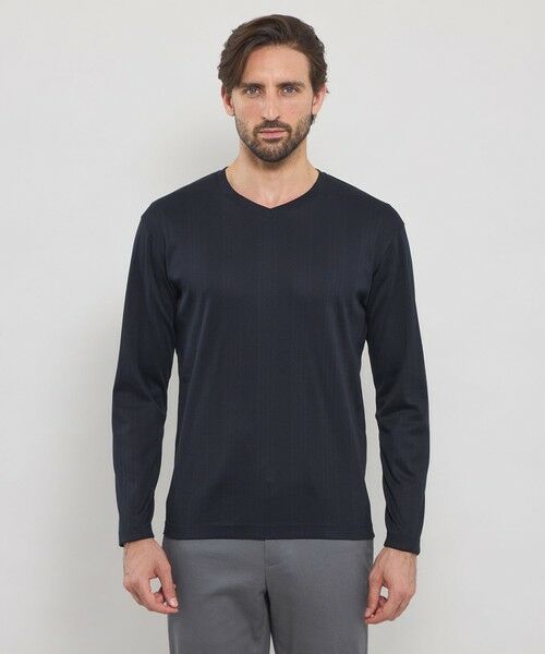 MACKINTOSH LONDON(MENS) / マッキントッシュ ロンドン メンズ カットソー | 針抜きVネックロングスリーブTシャツ | 詳細3