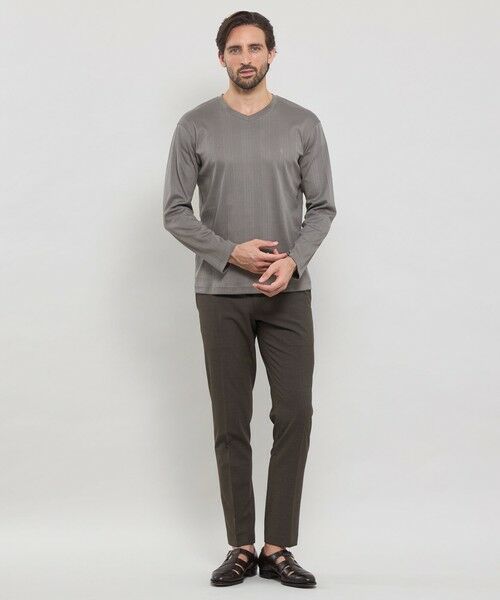 MACKINTOSH LONDON(MENS) / マッキントッシュ ロンドン メンズ カットソー | 針抜きVネックロングスリーブTシャツ | 詳細1