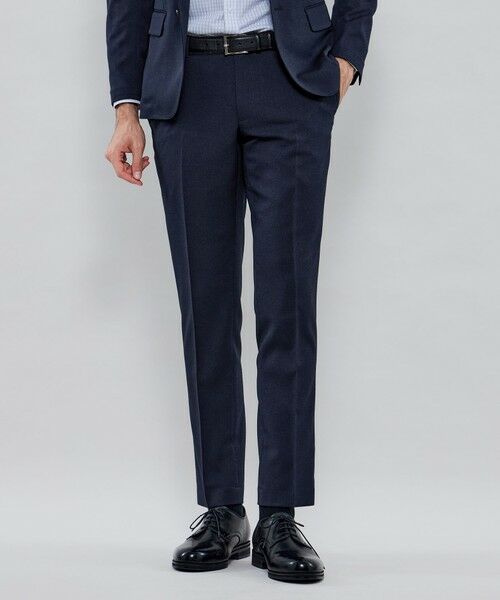 MACKINTOSH LONDON(MENS) / マッキントッシュ ロンドン メンズ その他パンツ | 【WEB・一部店舗限定】【BREASY JACKET】ウールライクポリエステル セットアップパンツ(ネイビー)