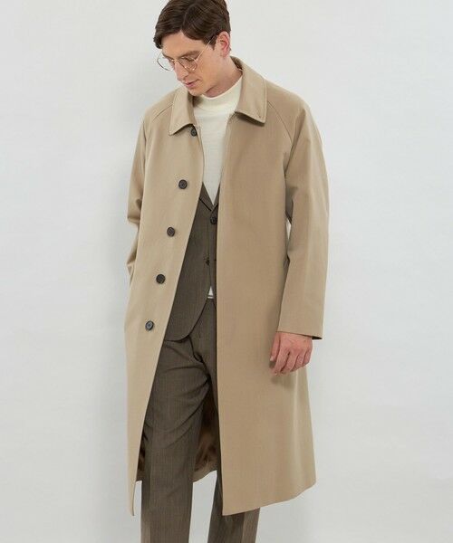 MACKINTOSH LONDON(MENS) / マッキントッシュ ロンドン 　メンズ その他アウター | 【HADSTON】【DORMEUIL】ウールコットンラグランスリーブベルテッドコート | 詳細1