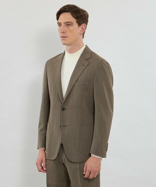 MACKINTOSH LONDON(MENS) / マッキントッシュ ロンドン メンズ ノーカラージャケット | 【ANGELICO/アンジェリコ】ヘリンボーンジャケット | 詳細3