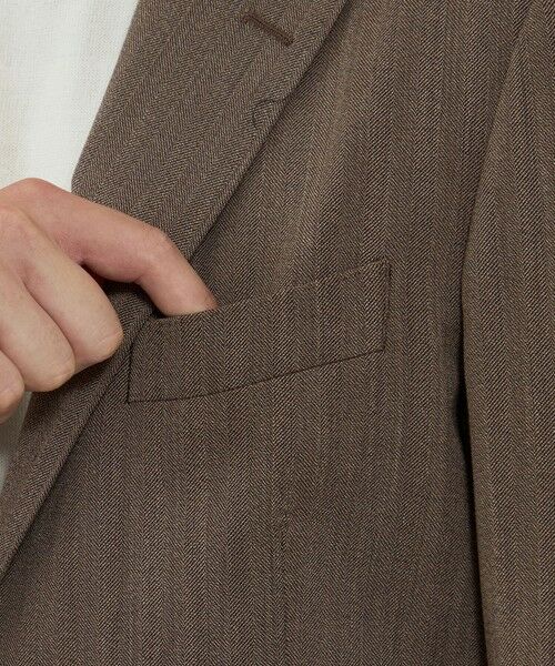 MACKINTOSH LONDON(MENS) / マッキントッシュ ロンドン メンズ ノーカラージャケット | 【ANGELICO/アンジェリコ】ヘリンボーンジャケット | 詳細5