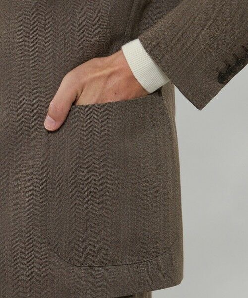 MACKINTOSH LONDON(MENS) / マッキントッシュ ロンドン メンズ ノーカラージャケット | 【ANGELICO/アンジェリコ】ヘリンボーンジャケット | 詳細6