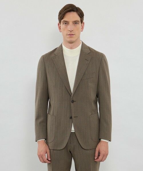 MACKINTOSH LONDON(MENS) / マッキントッシュ ロンドン メンズ ノーカラージャケット | 【ANGELICO/アンジェリコ】ヘリンボーンジャケット | 詳細2