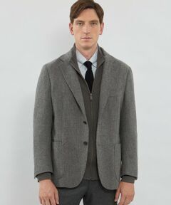 MACKINTOSH LONDON(MENS) / マッキントッシュ ロンドン 　メンズ ノーカラージャケット | 【WEB・一部店舗限定】 【Bottoli/ボットーリ】キャバリーツイルジャケット