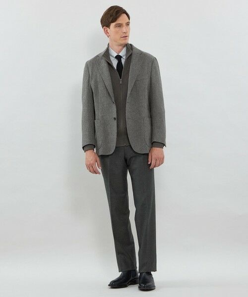 MACKINTOSH LONDON(MENS) / マッキントッシュ ロンドン 　メンズ ノーカラージャケット | 【WEB・一部店舗限定】 【Bottoli/ボットーリ】キャバリーツイルジャケット | 詳細1